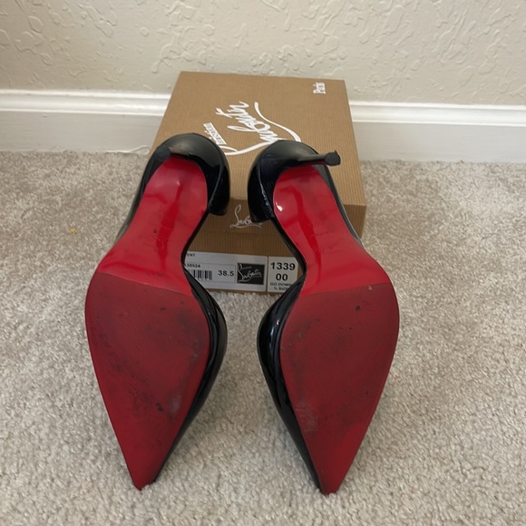 Christian Louboutin Iriza 100 Patent Black 38.5 - Picture 9 of 10